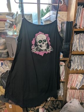 Skull Halloween Night Dress